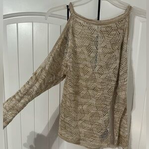 Beautiful gold mesh top by Bebe